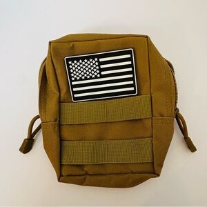Tactical MOLLE Utility Belt Pouch Waterproof Utility Pouch w/Zip Camping Hunting